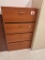 Wood Grain 4-Drawer Horizontal File Cabinet 36
