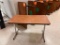 Lot of 2 Wood Grain Tables 24
