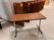 Lot of 2 Wood Grain Tables 24