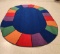 Lakeshore Playroom Oval Area Rug Circle Time Carpet 9 ft. x 12 ft.