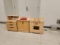 Lot of 3 Wooden Play Kitchen & Dresser w/ Mirror
