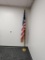 U.S. Flag on Pole - Room Height