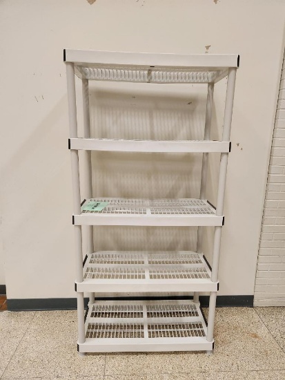 Plastic Shelving Unit 72 1/2" x 36"