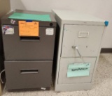 Lot of 2 Metal 2-Drawer File Cabinets 15