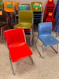Lot of 31 Plastic Adult Guest Chairs 17