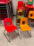 Lot of 30 Plastic Student Chairs 15