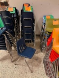 Lot of 18 Plastic Student Chairs 14