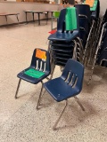 Lot of 24 Plastic Student Chairs 14