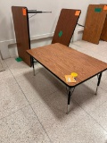 Lot of 2 Wood Grain Tables 30