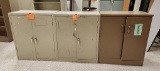 Lot of 3 2-Door Metal Storage Cabinets 36