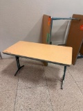 Blonde Top T-Leg Table 24