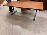Lot of 4 Wood Grain Rectangular Tables 36