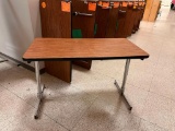 Lot of 2 Wood Grain Tables 24
