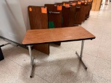 Lot of 2 Wood Grain Tables 24