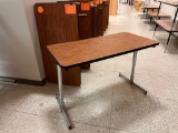 Lot of 2 Wood Grain Tables 24