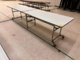 Folding Table on Wheels 60