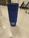 (28) Rubbermaid 7 Gal Recycle Bins #2956 - Blue