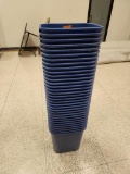 (33) Rubbermaid 7 Gal Recycle Bins #2956 - Blue