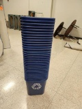 (32) Rubbermaid 7 Gal Recycle Bins #2956 - Blue