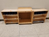 Lot of 3 Wooden Organizers for Toys & Books