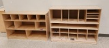 Lot of 2 Multi-Compartment Storage Cubbies