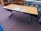 High-Quality Adjustable Height Task Table / Work Table, Woodgrain Laminate, 72in x 36in