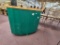 Mobile Curved Podium and Storage Shelving Unit, 43in H x 49in W