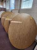 Lot of Four 60in Round Tables