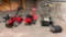Lot of 3, Older Packer As-Is, Pair of Rear Tine Tillers, Also As-is