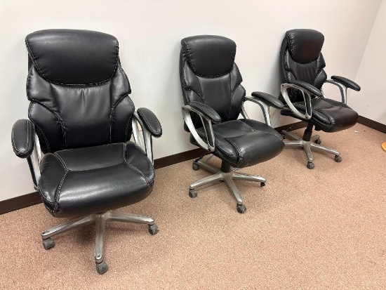 Three Nice Comfortable Office Chairs