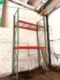 Single Section Pallet Racking, 16ft Uprights, 8ft, 6in Beams, 42in Deep, Wire Decking