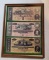 Framed Confederate States America Currency Notes