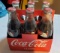 (6) 1993 Coca Cola Classic Commemorative Bottles w/ Paper Carrying Case
