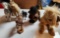 Group of Vintage Toy Stuffed Animals - Horses