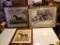 Lot of 3 Framed Horse Pictures - Matras 1981, 