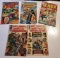 Lot of 5 Vintage Marvel Comic Books
