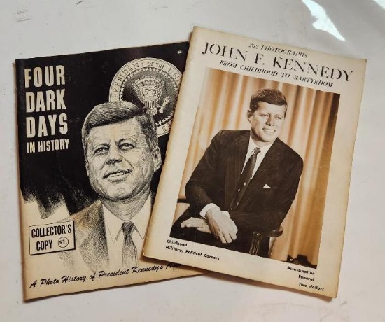 Lot of 2 John F. Kennedy Books - "Four Dark Days in History" & Photographs