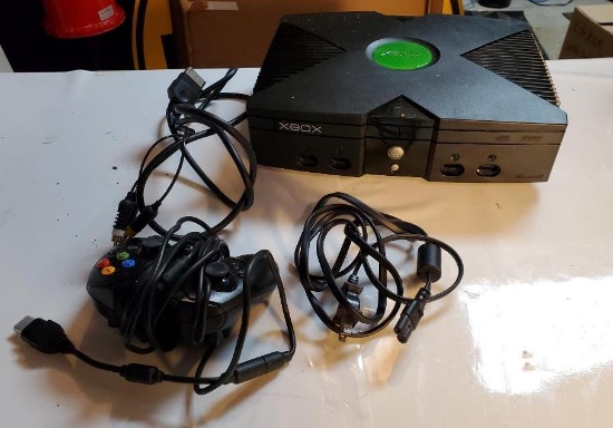 Original Xbox Console Model w/ Controller & Cables