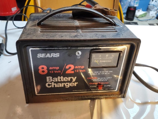 Sears 12 Volt 2 Amp / 8 Amp Battery Charger