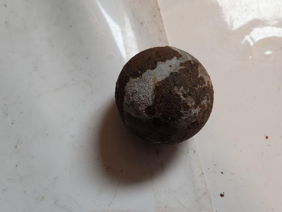 WWII Steel Cannon Ball