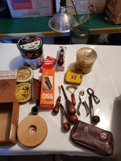 Assorted Vintage Items, Smoking Pipes & Tobacco