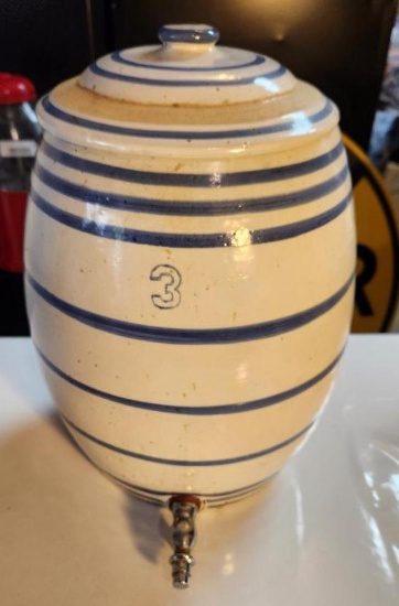 Vintage Crock Stoneware #3 Water Dispenser