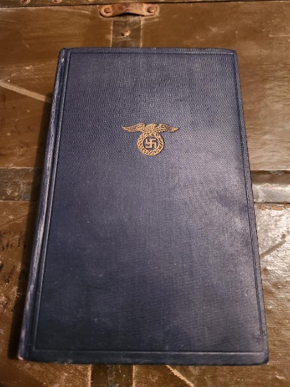 Vintage Copy of Mein Kampf by Adolf Hitler in German, 1934