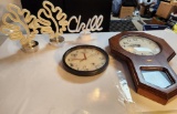 Group of Clocks & LED Lamps