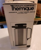 Crown Corning Thermique 1 Liter Thermal Server, Made in Japan