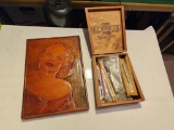 Cigar Box & Carved Portrait