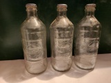 Lot of 3 Vintage Pepsi-Co Bottles