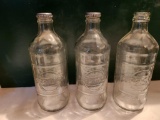 Lot of 3 Vintage Pepsi-Co Bottles