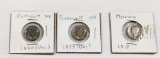 Lot of 3; 1917 Mercury Silver Dime, Uncirculated 1944 & 1999 Roosevelt Dimes