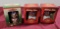 Lot of 3 Budweiser Holiday Steins
